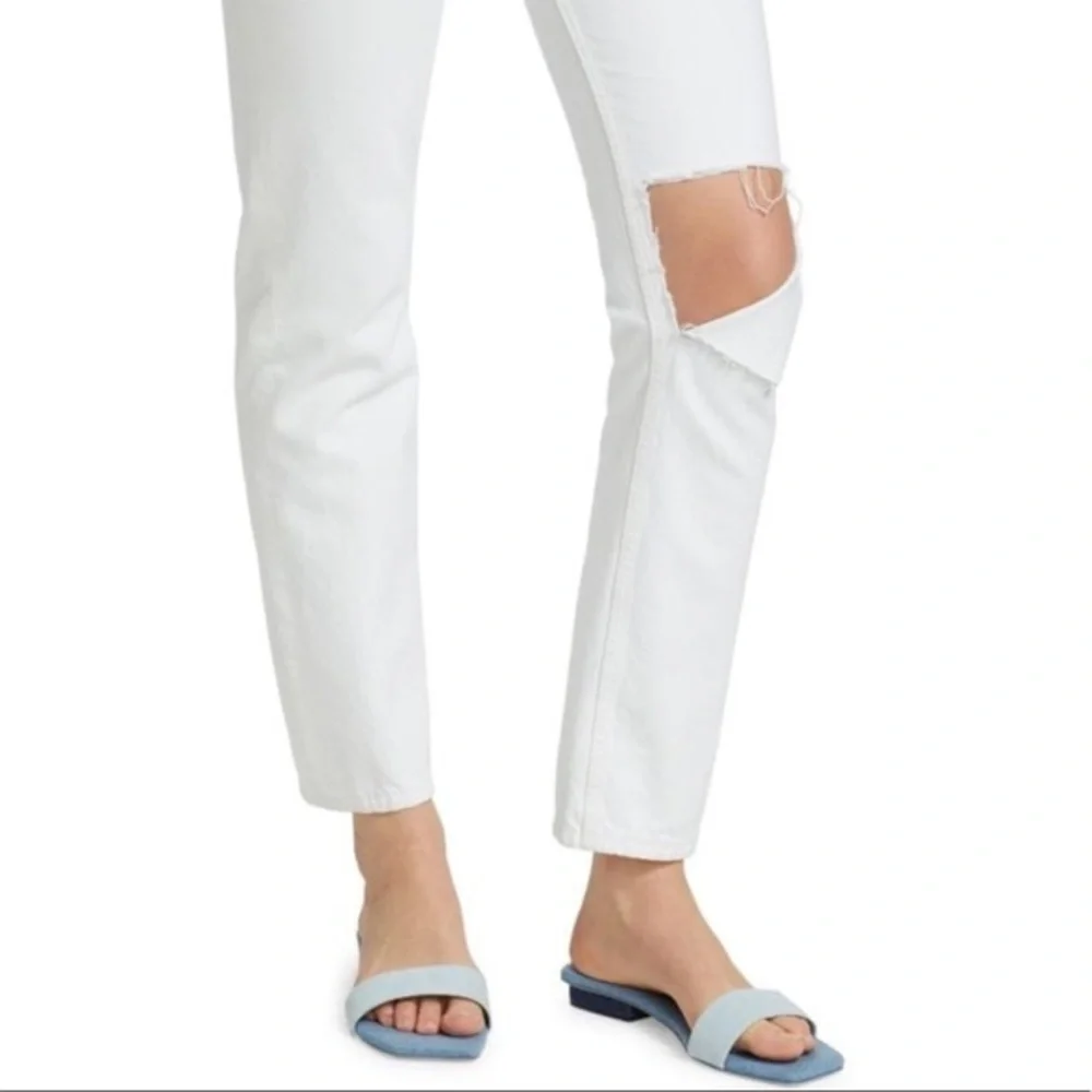 RE/DONE 70s Distressed Straight-Leg Jeans
